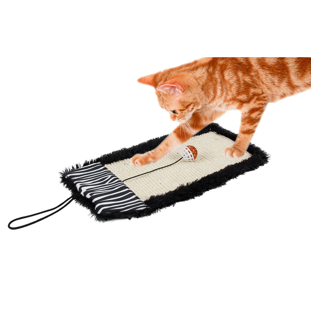 Sisal & Jute Hanging Cat Scratcher With Toy
