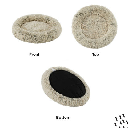 Calming Oval Cat Bed, Taupe, 21X19