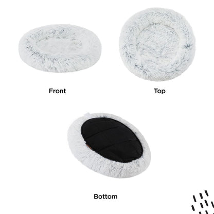 Calming Oval Cat Bed, Frost, 21X19